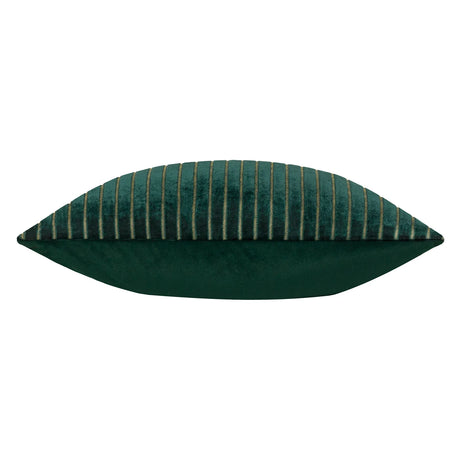 Savoy Stripe Velvet Cushion Cover Emerald 50 x 50cm - image 4