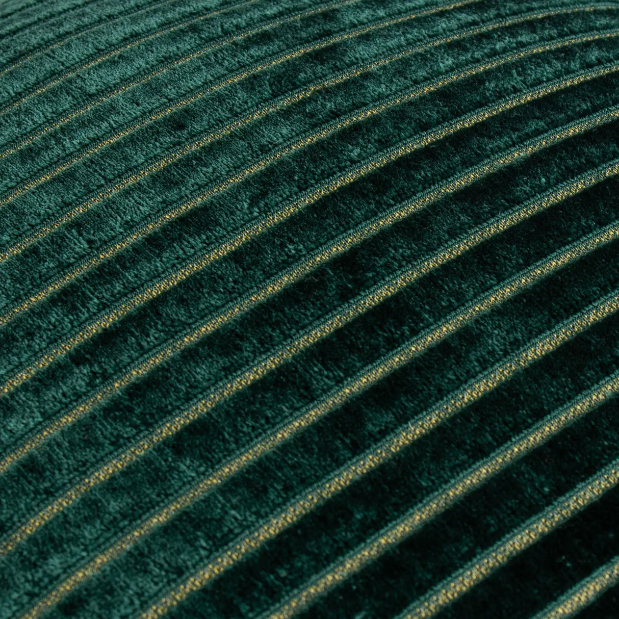Savoy Stripe Velvet Cushion Cover Emerald 50 x 50cm - image 5