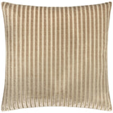 Savoy Stripe Velvet Cushion Cover Mink 50 x 50cm - image 2