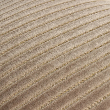 Savoy Stripe Velvet Cushion Cover Mink 50 x 50cm - image 5