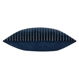 Savoy Stripe Velvet Cushion Cover Navy 50 x 50cm - image 4