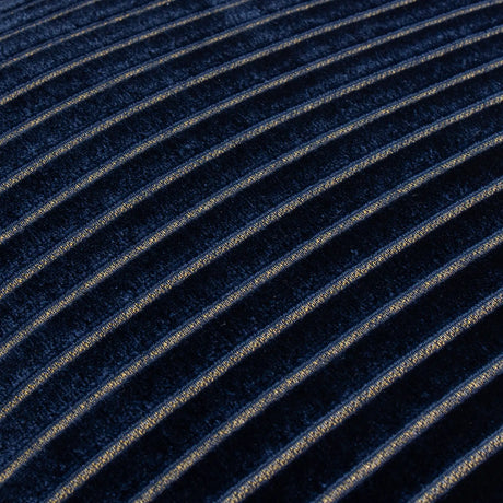 Savoy Stripe Velvet Cushion Cover Navy 50 x 50cm - image 5