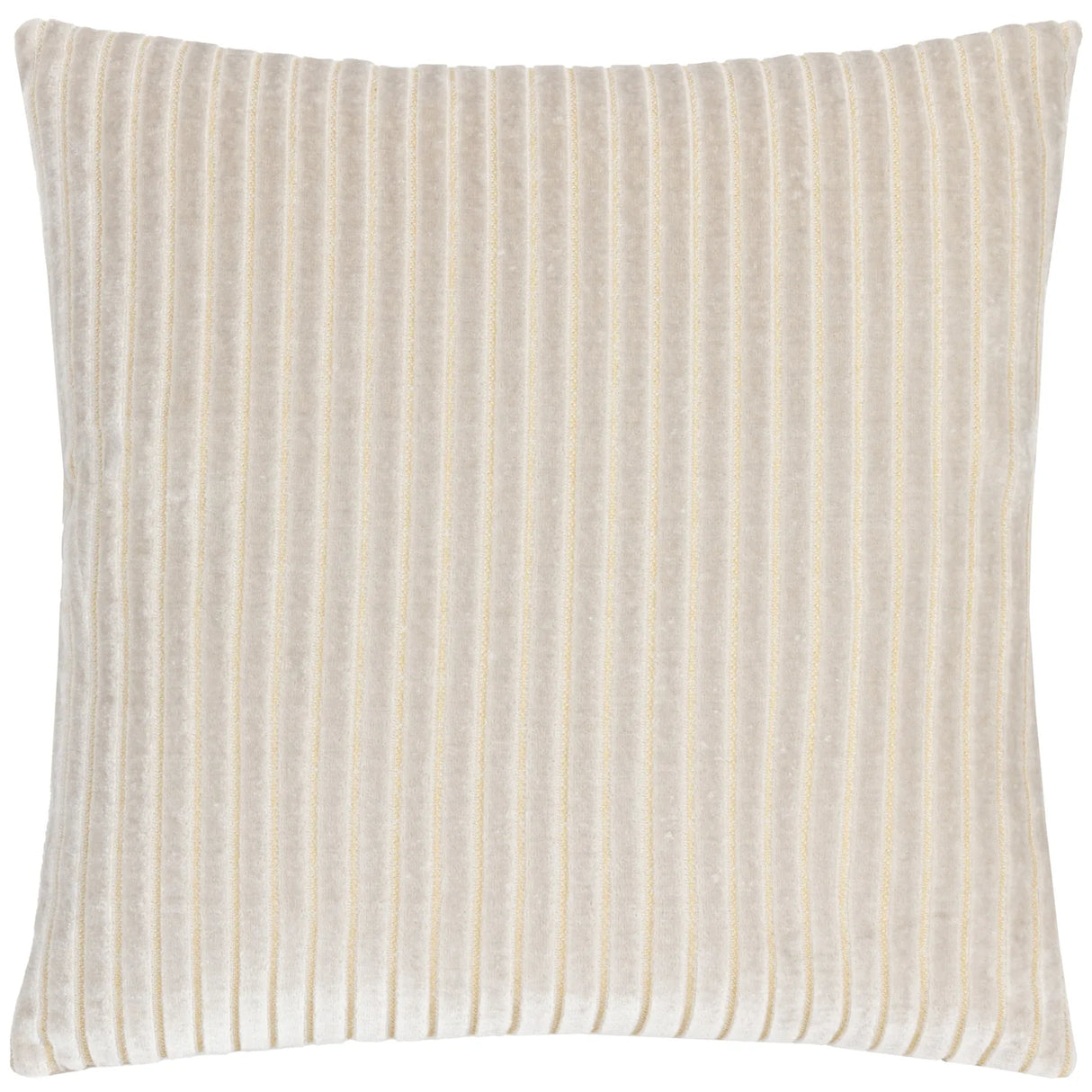 Savoy Stripe Velvet Cushion Cover Oyster 50 x 50cm - image 2