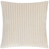 Savoy Stripe Velvet Cushion Cover Oyster 50 x 50cm - image 2