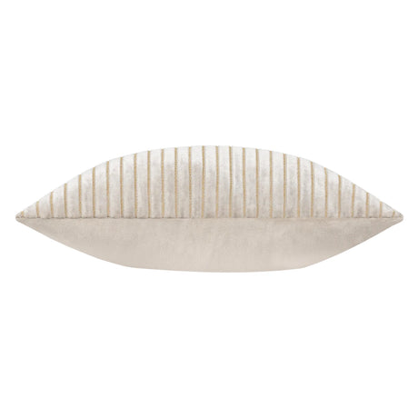 Savoy Stripe Velvet Cushion Cover Oyster 50 x 50cm - image 4