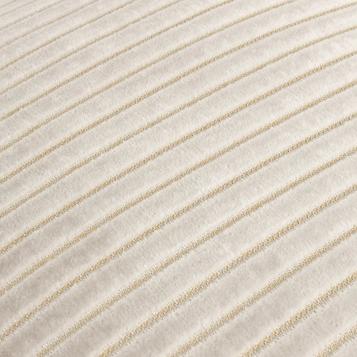 Savoy Stripe Velvet Cushion Cover Oyster 50 x 50cm - image 5