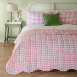 Scallop Quilted Bedspread Pink - image 1