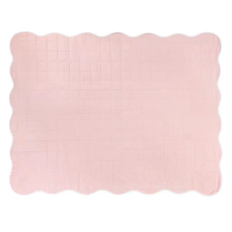 Scallop Quilted Bedspread Pink - image 4