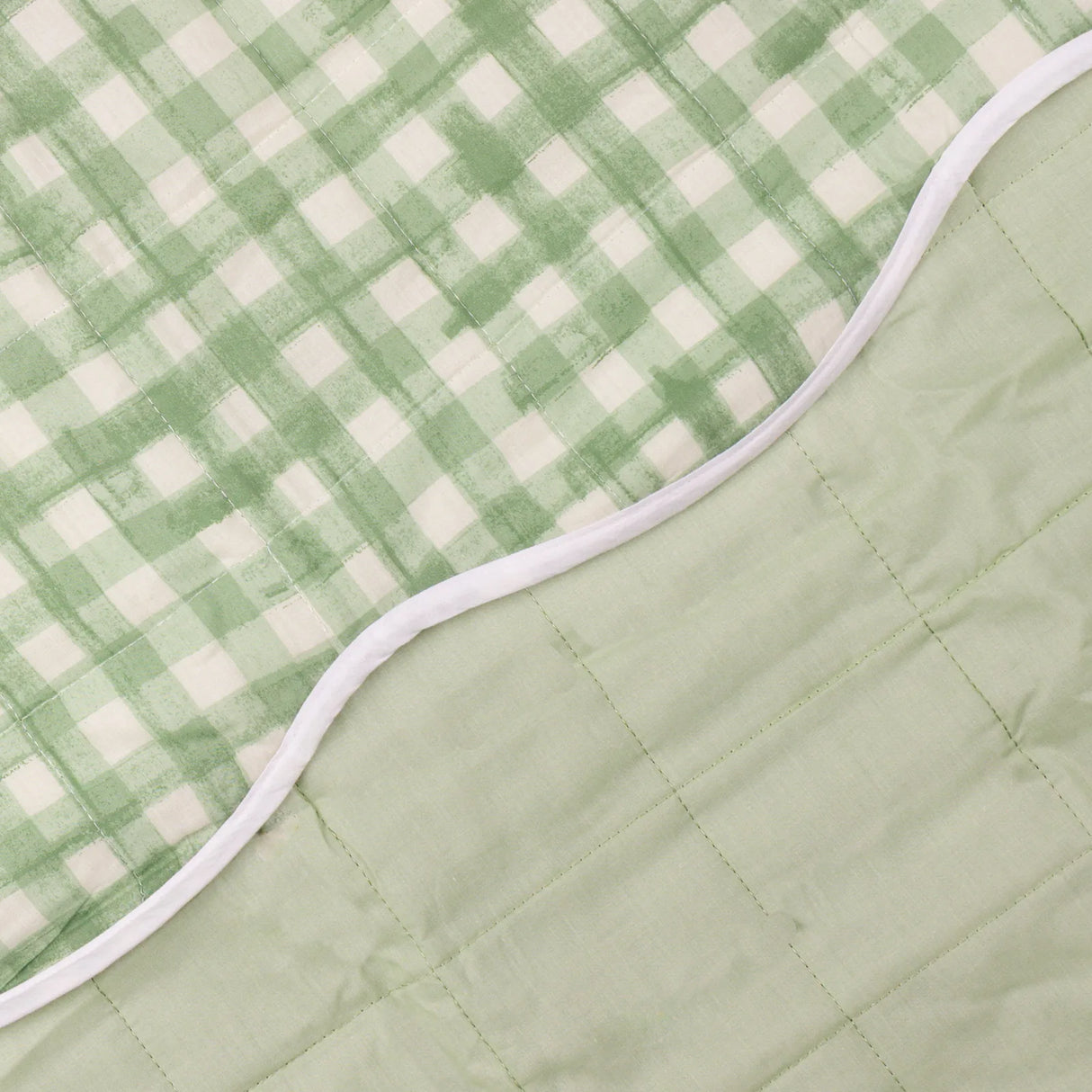 Scallop Quilted Bedspread Sage - image 5