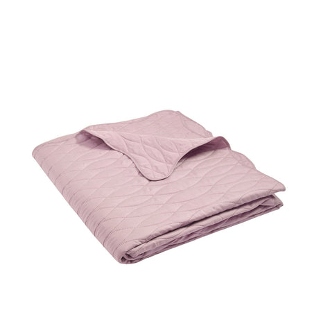 Catherine Lansfield Scallop Waves Quilted 240x260cm Bedspread Pink