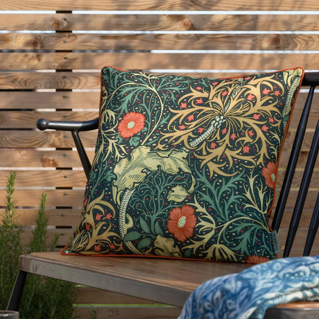 Seaweed Outdoor Blue Cushion Cover 50cm x 50cm - additional product view 1