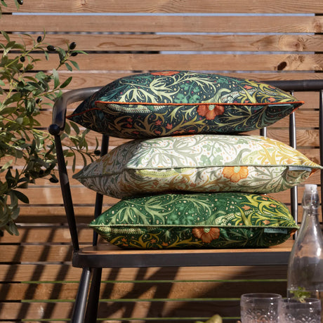Seaweed Outdoor Blue Cushion Cover 50cm x 50cm - additional product view 5
