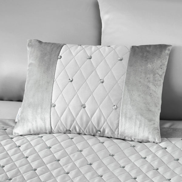 Sequin Cluster Boudoir Cushion Silver - Ideal