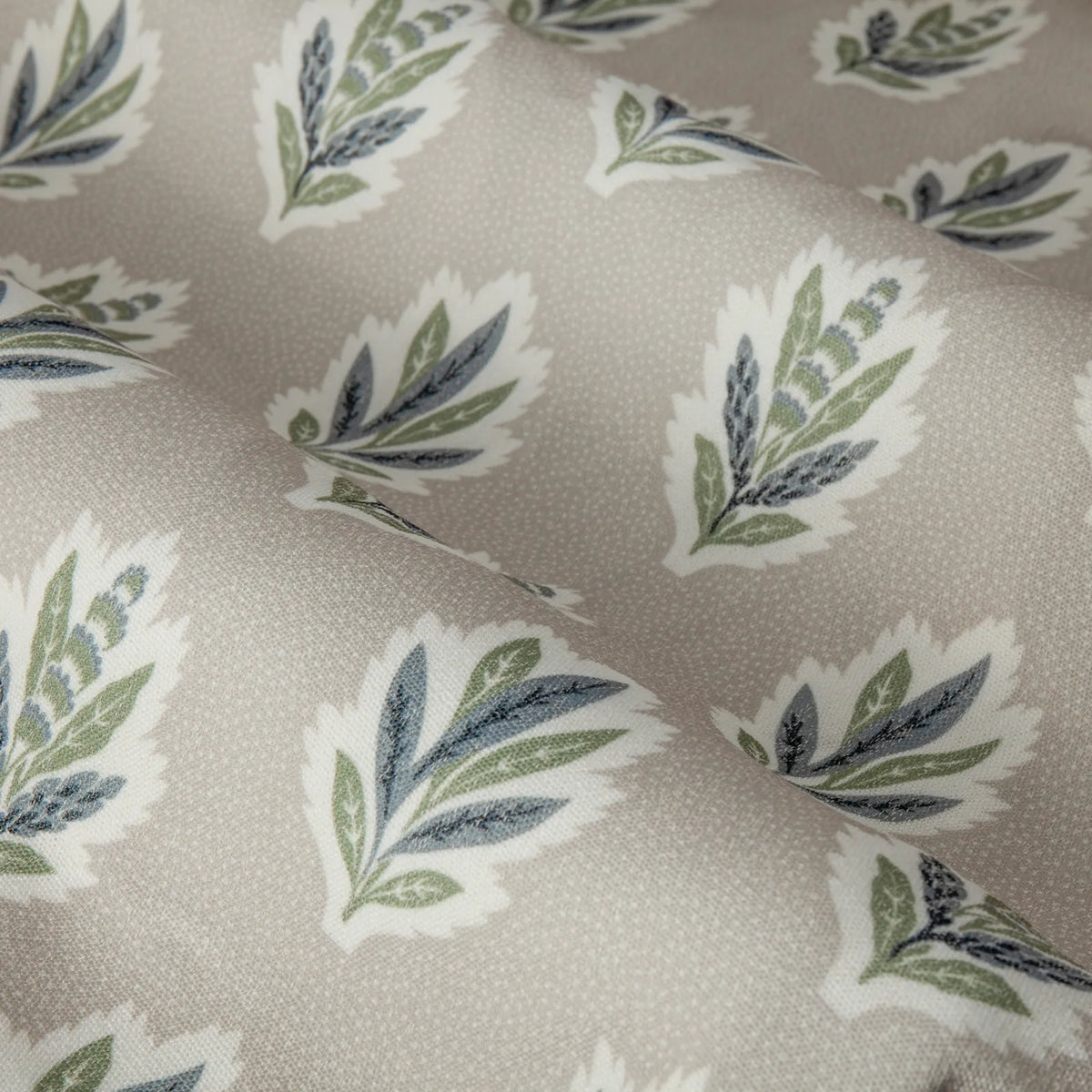Sessile Leaf Flax Pencil Pleat Curtains - additional product view 4