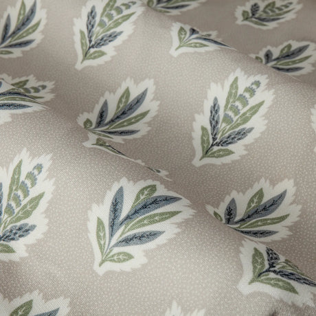 Sessile Leaf Flax Pencil Pleat Curtains - additional product view 4