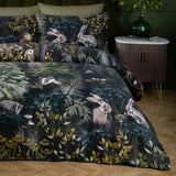 Sherwood Forest 100% Cotton Printed Duvet Cover Set Forest Green/Black - image 4