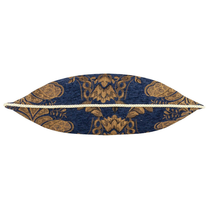 Shiraz Navy Traditional Jacquard Cushion Cover 18" x 18" - Ideal
