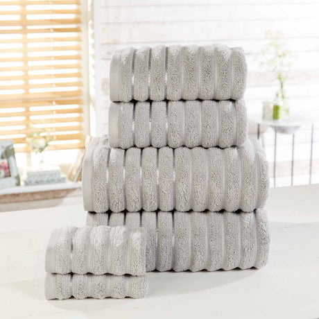 Ribbed 600gsm Towel Bale Set - 2 Piece and 6 Piece by Rapport Home
