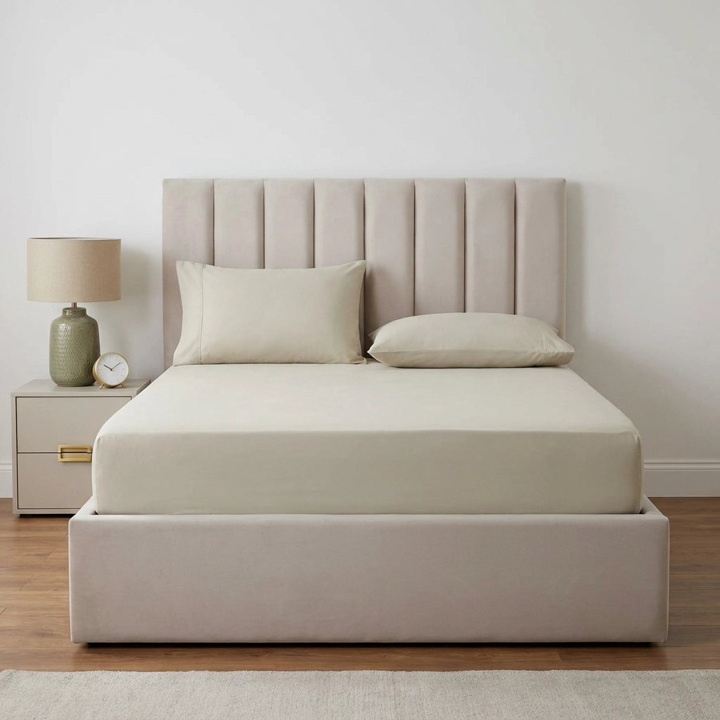 200 Thread Count Cotton 35cm Extra Deep Fitted Sheet 4