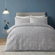 Cavali Soft Microfibre Duvet Cover Set - Silver