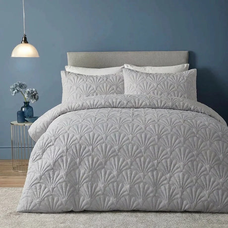 Cavali Soft Microfibre Duvet Cover Set - Silver