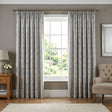 Reflections Jacquard Lined Tape Top Curtains - Silver