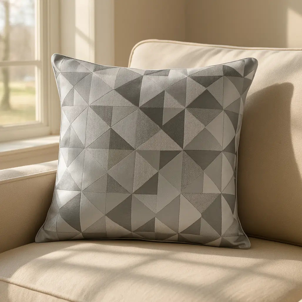 Skandi Cushion Cover 18" x 18" & 22" x 22" - Silver