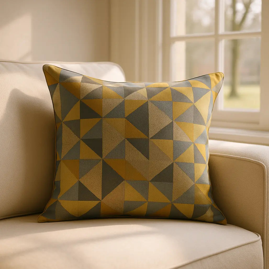 Skandi Ochre Cushion Cover 45cm x 45cm & 22" x 22"