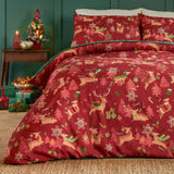 Sleigh Team Soft Touch Duvet Cover Set Red - image 3