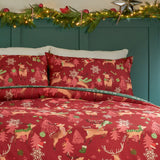 Sleigh Team Soft Touch Duvet Cover Set Red - image 5