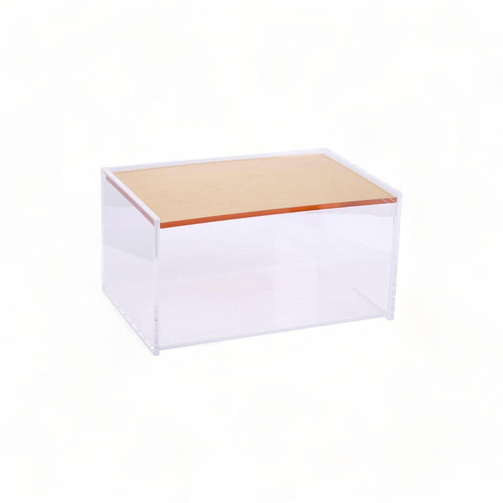Small Acrylic Storage Box + Gold Lid - Ideal