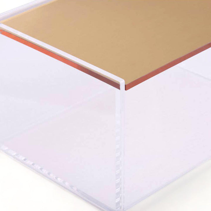 Small Acrylic Storage Box + Gold Lid - Ideal