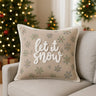 Winter Let It Snow Cushion Cover / Filled Cushion 18" x 18" (45cm x 45cm) by Paoletti