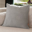 Snowflakes Faux Fur Cushion Cover Grey 50 x 50cm - image 1