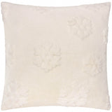 Snowflakes Faux Fur Cushion Cover Snow White 50 x 50cm - image 2