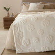 Snowflakes Faux Fur Throw Snow White 150 x 200cm - image 1