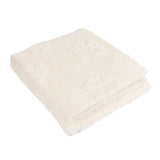Snowflakes Faux Fur Throw Snow White 150 x 200cm - image 5