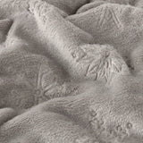 Snowflakes Soft Flannel Fleece Throw Grey 140 x 180cm - image 6
