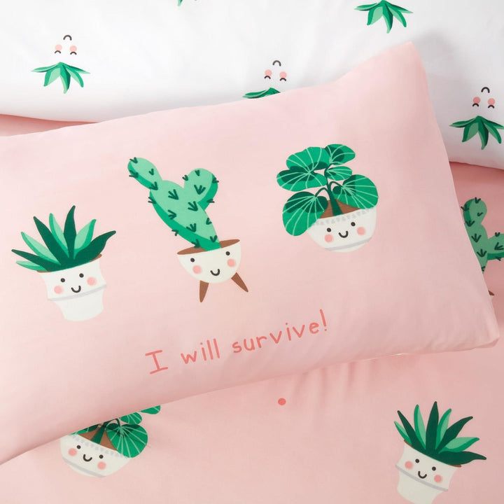 So Soft I Will Survive Pink Duvet Cover Set - Ideal
