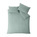 Catherine Lansfield So Soft Non-Iron Duvet Cover Set with Pillowcase Green