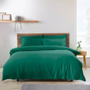 Catherine Lansfield So Soft Non-Iron Duvet Cover Set with Pillowcase Teal Green