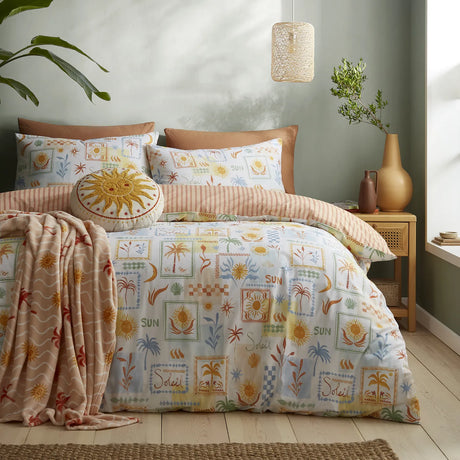 Fusion Soleil Mediterranean Print Recycled Polyester Throw 120cm x 150cm 5