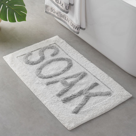 Catherine Lansfield Soak 50x80cm Bath Mat White