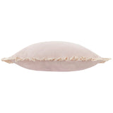 Solene Ruffle Velvet Pink Cushion Cover or Filled Cushion 45cm x 45cm - additional product view 3
