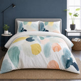 Solice 100% Cotton Duvet Cover Set styled on a bed in a coordinated bedroom lifestyle scene