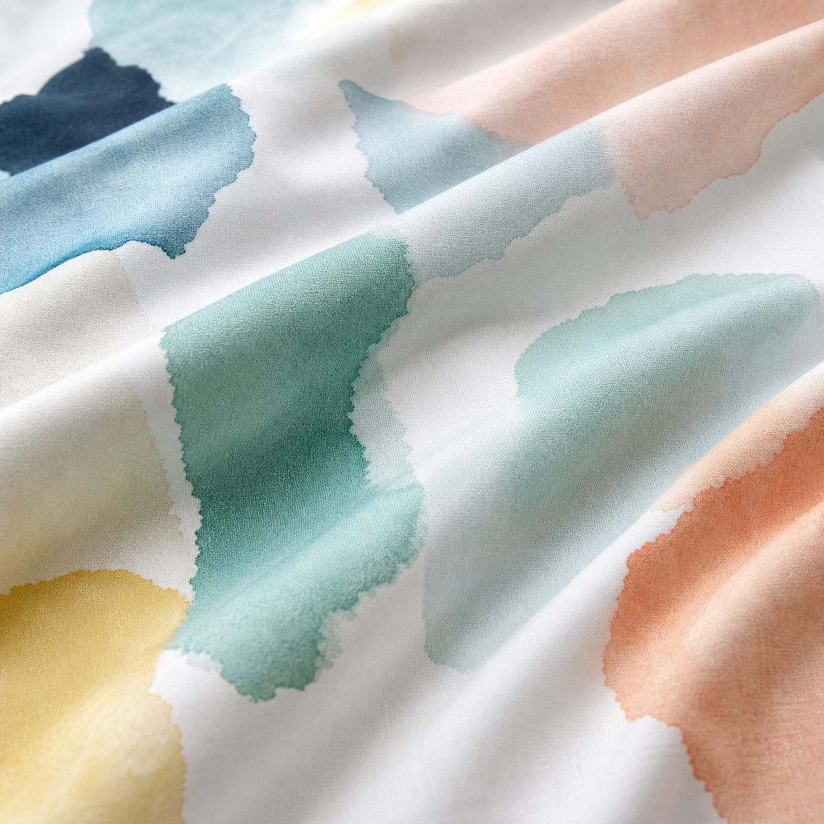 Macro close-up of the cotton fabric on the Solice 100% Cotton Duvet Cover Set