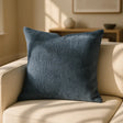 Somerset Chenille Cushion Cover and Filled Cushion 18" x 18" (45cm x 45cm) - Denim