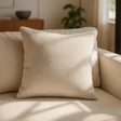 Somerset Chenille Cushion Cover and Filled Cushion 18" x 18" (45cm x 45cm) - Porcelain
