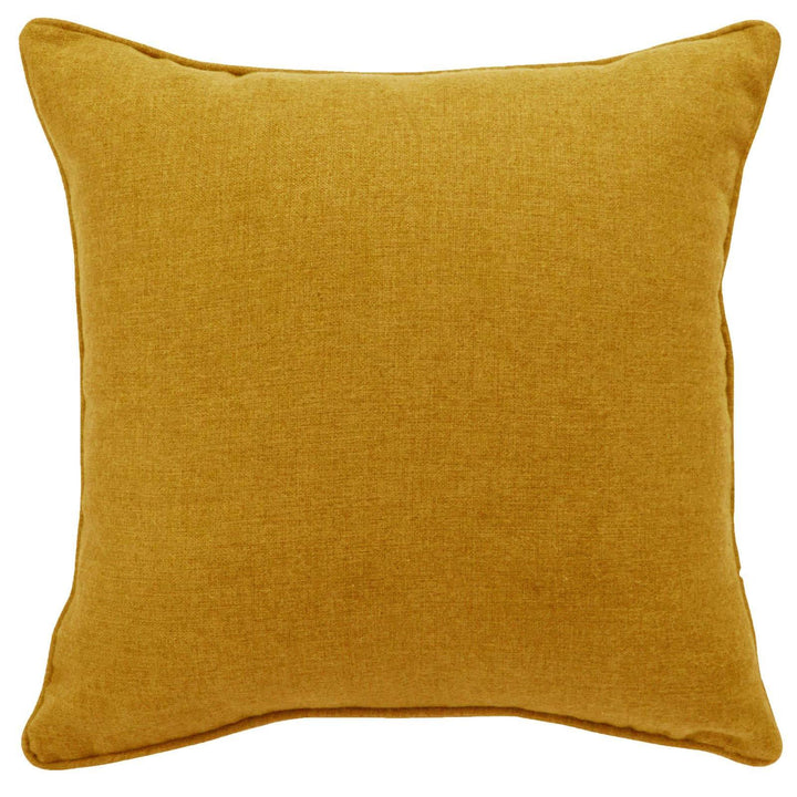Spencer Faux Wool Ochre Cushion Cover 17" x 17" - Ideal