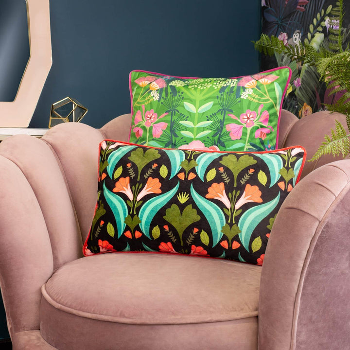 Spring Blooms Illustrated Cushion - Ideal